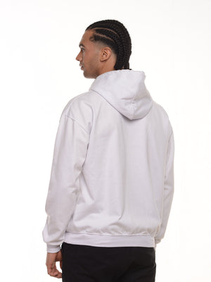 Buzo Unisex con capucha color blanco, vista 2 · Aritex Colombia