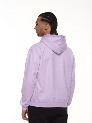 Buzo Unisex con capucha color lila, vista 2 · Aritex Colombia