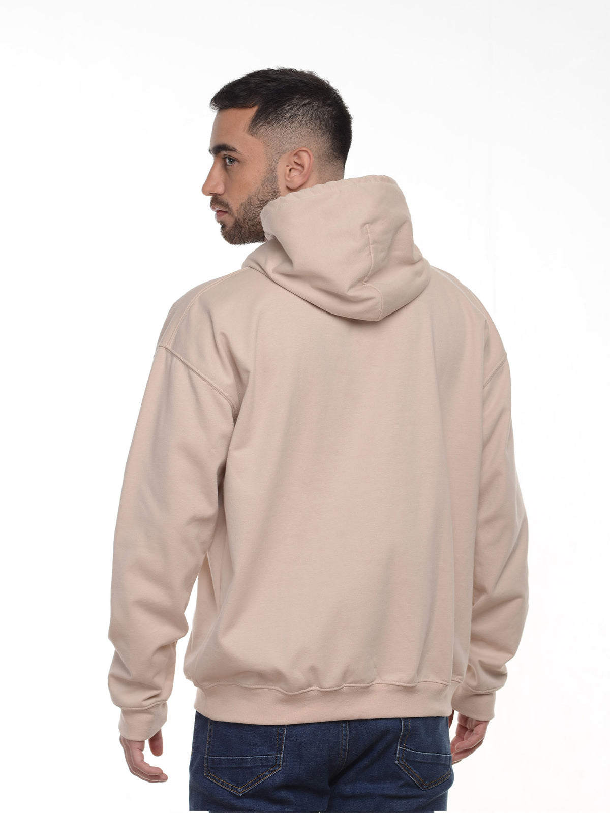 Buzo Unisex con capucha color nude, vista 2 · Aritex Colombia