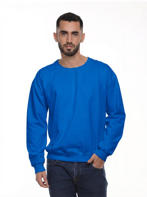 Buzo Unisex cuello redondo color azul rey · Aritex Colombia