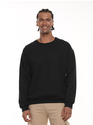 Buzo Unisex cuello redondo color negro · Aritex Colombia