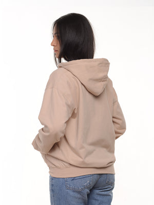 Buzo Unisex con capucha y cierre color nude, vista 2 · Aritex Colombia