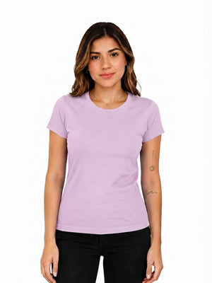 Camiseta mujer slim fit color lila · Aritex Colombia