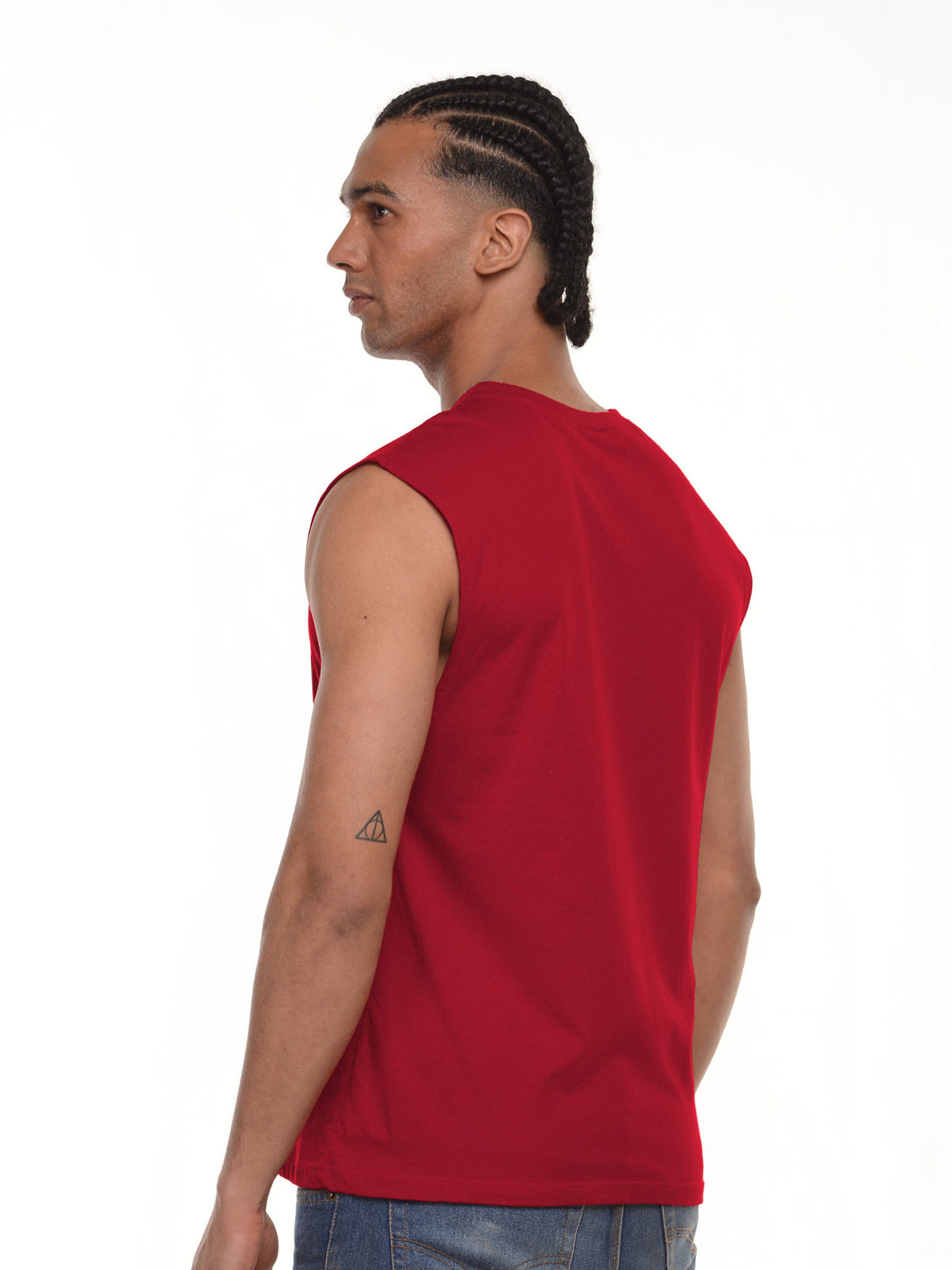 Camiseta hombre manga sisa color rojo marlboro, vista 2 · Aritex Colombia