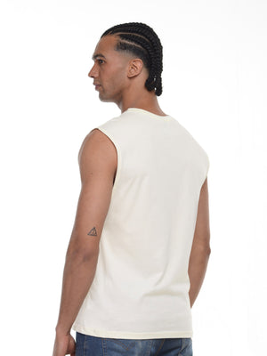 Camiseta hombre manga sisa color vainilla, vista 2 · Aritex Colombia
