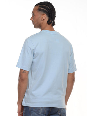 Camiseta hombre regular fit 230g color azul cielo, vista 2 · Aritex Colombia