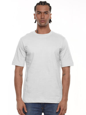 Camiseta hombre regular fit 230g color blanco · Aritex Colombia
