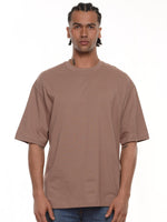 Camiseta hombre oversize 230g color mocca · Aritex Colombia