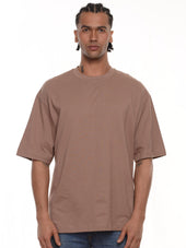 Camiseta hombre oversize 230g color mocca · Aritex Colombia