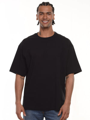 Camiseta hombre oversize 230g color negro · Aritex Colombia