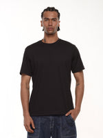 Camiseta hombre regular fit con elastano color negro · Aritex Colombia